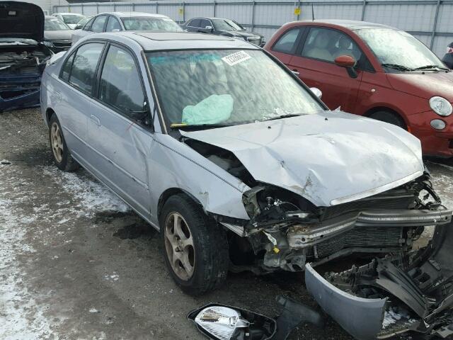 1HGES26721L003323 - 2001 HONDA CIVIC EX SILVER photo 1