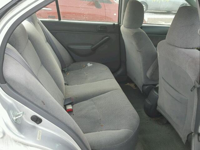 1HGES26721L003323 - 2001 HONDA CIVIC EX ვერცხლისფერი ფოტო 6