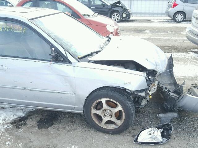 1HGES26721L003323 - 2001 HONDA CIVIC EX ვერცხლისფერი ფოტო 9