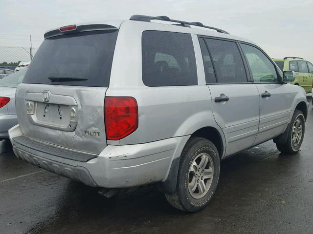 2HKYF18543H598088 - 2003 HONDA PILOT EXL SILVER photo 4