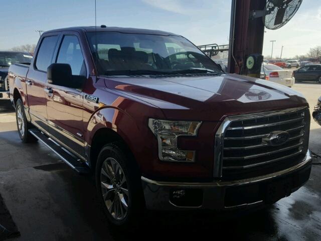 1FTEW1CP2HKC11171 - 2017 FORD F150 SUPER RED photo 1