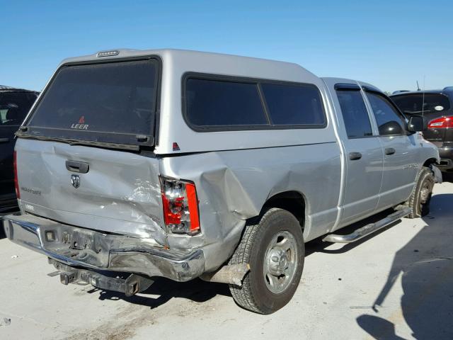 3D7KR28C85G824913 - 2005 DODGE RAM 2500 S SILVER photo 4
