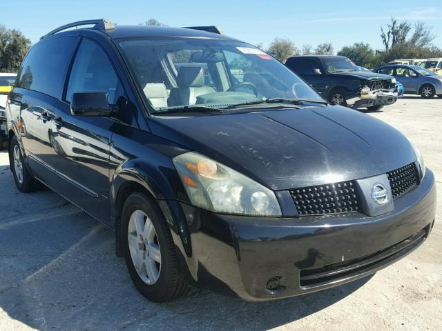 5N1BV28U85N123306 - 2005 NISSAN QUEST S BLACK photo 1