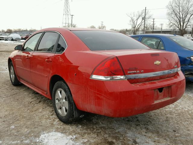 2G1WG5EK0B1259102 - 2011 CHEVROLET IMPALA LT RED photo 3