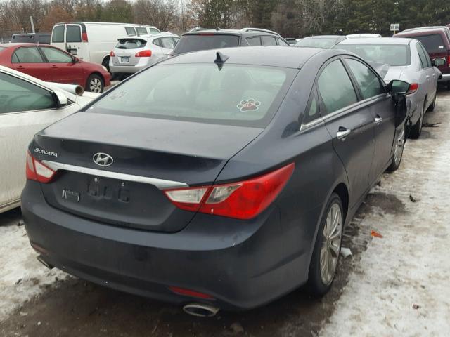 5NPEC4AC2BH054080 - 2011 HYUNDAI SONATA SE BLUE photo 4