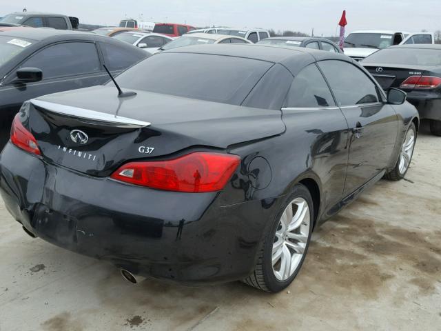 JNKCV66EX9M724691 - 2009 INFINITI G37 BASE BLACK photo 4