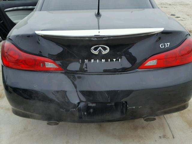 JNKCV66EX9M724691 - 2009 INFINITI G37 BASE BLACK photo 9