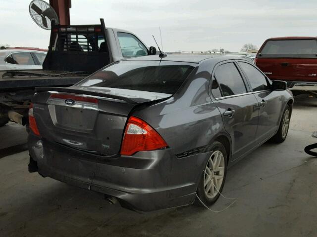 3FAHP0JG6AR402736 - 2010 FORD FUSION SEL GRAY photo 4