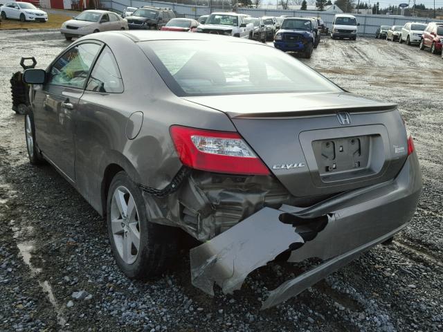 2HGFG128X6H531436 - 2006 HONDA CIVIC EX GRAY photo 3