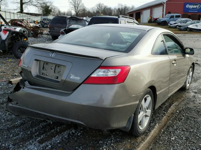 2HGFG128X6H531436 - 2006 HONDA CIVIC EX GRAY photo 4