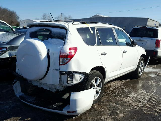 2T3BK4DV3BW053080 - 2011 TOYOTA RAV4 WHITE photo 4