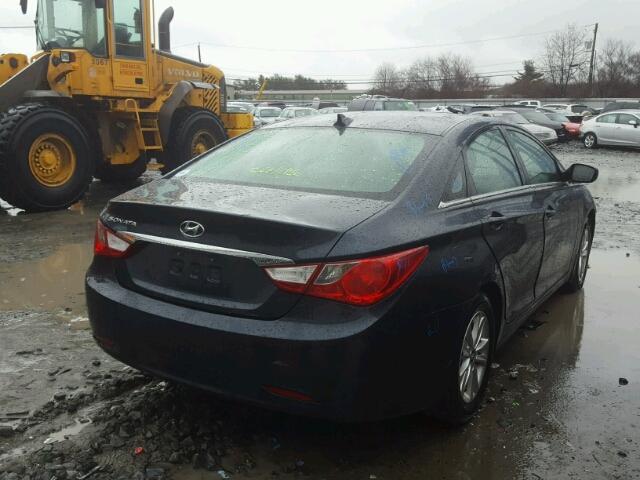 5NPEB4AC1CH475910 - 2012 HYUNDAI SONATA GLS BLUE photo 4