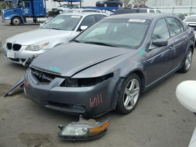 19UUA66235A007036 - 2005 ACURA TL GRAY photo 2