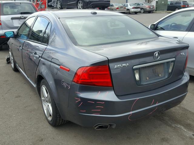 19UUA66235A007036 - 2005 ACURA TL GRAY photo 3