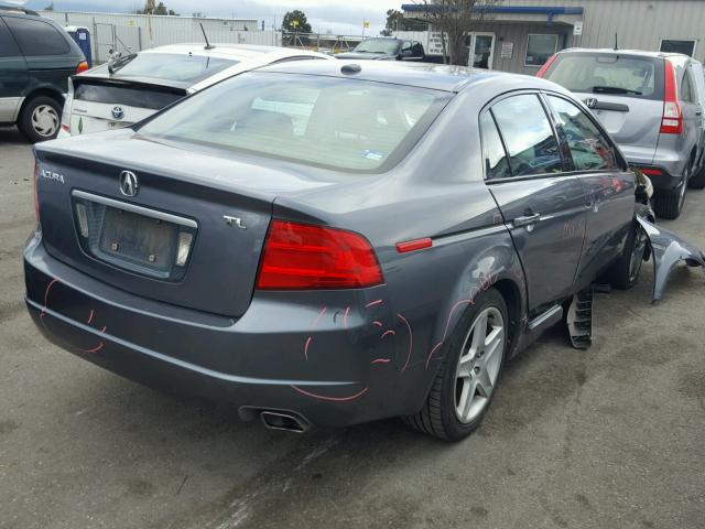 19UUA66235A007036 - 2005 ACURA TL GRAY photo 4