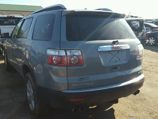 1GKEV33737J100281 - 2007 GMC ACADIA SLT ლურჯი ფოტო 3