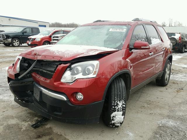 1GKKVRED3CJ189708 - 2012 GMC ACADIA SLT მუქწითელი ფოტო 2