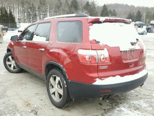 1GKKVRED3CJ189708 - 2012 GMC ACADIA SLT მუქწითელი ფოტო 3