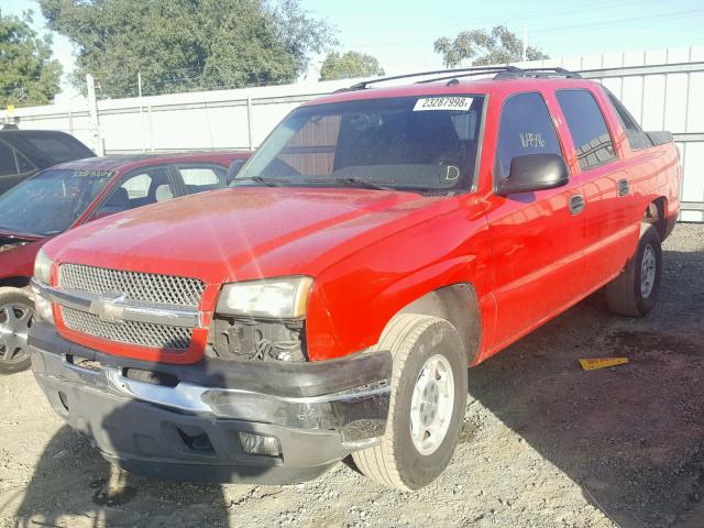 3GNEC12Z15G193347 - 2005 CHEVROLET AVALANCHE RED photo 2