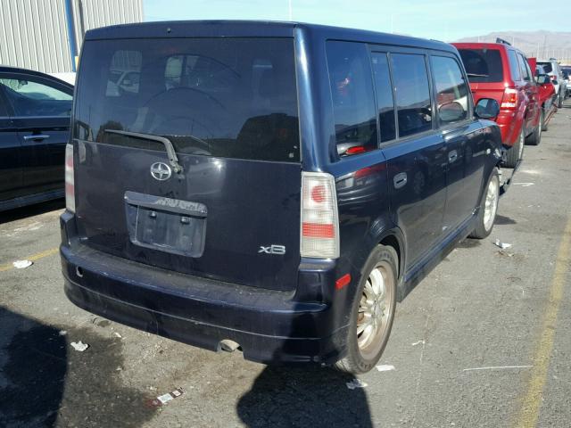 JTLKT334X40154077 - 2004 TOYOTA SCION XB BLUE photo 4