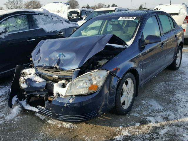 1G1AT58H497271188 - 2009 CHEVROLET COBALT LT BLUE photo 2