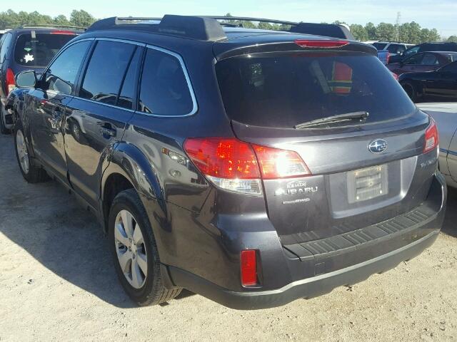 4S4BRCCC5C3221615 - 2012 SUBARU OUTBACK 2. GRAY photo 3