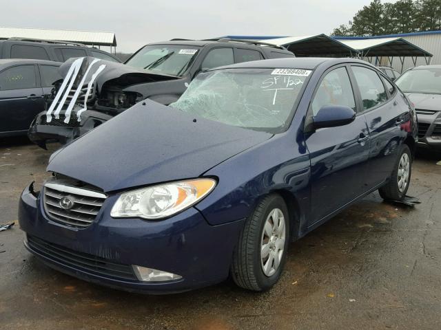 KMHDU46D79U599438 - 2009 HYUNDAI ELANTRA GL BLUE photo 2