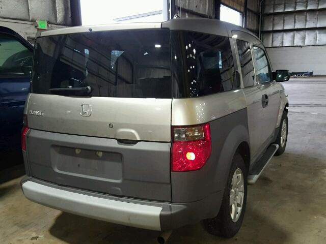 5J6YH28513L001405 - 2003 HONDA ELEMENT EX GRAY photo 4