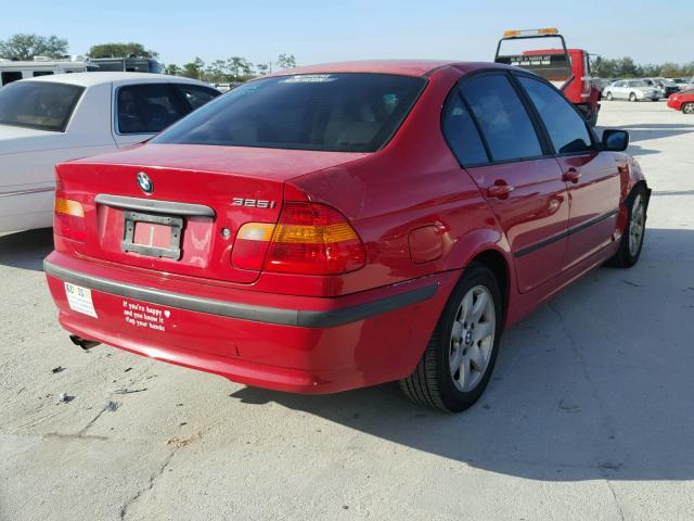 WBAEV33422KL67204 - 2002 BMW 325 I RED photo 4