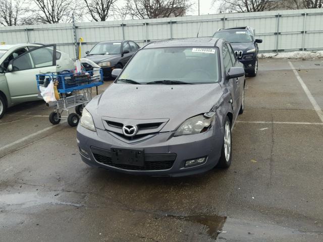 JM1BK343581870633 - 2008 MAZDA 3 HATCHBAC GRAY photo 2