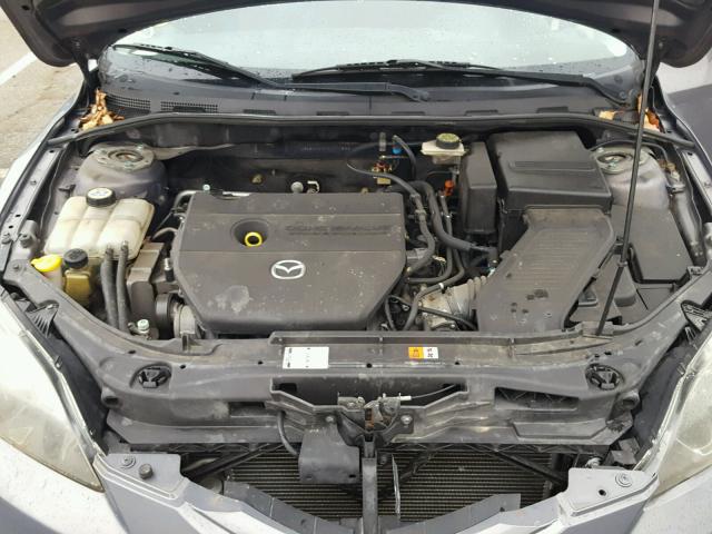 JM1BK343581870633 - 2008 MAZDA 3 HATCHBAC GRAY photo 7