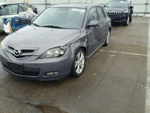 JM1BK343581870633 - 2008 MAZDA 3 HATCHBAC GRAY photo 9