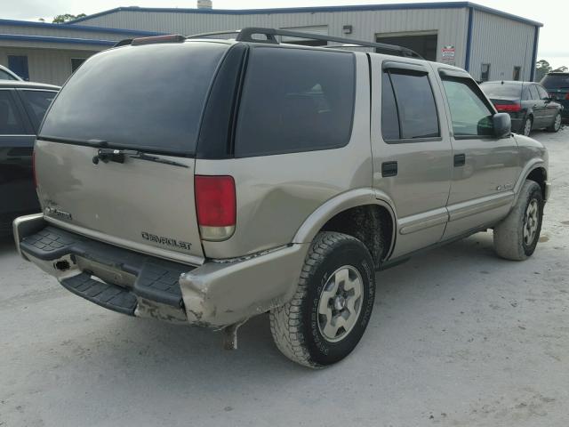 1GNDT13X73K148086 - 2003 CHEVROLET BLAZER GRAY photo 4