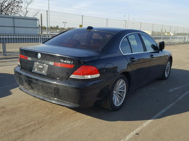 WBAGL63483DP65913 - 2003 BMW 745 I BLACK photo 4