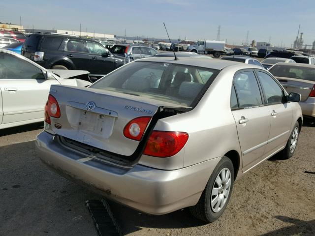 1NXBR32E43Z185221 - 2003 TOYOTA COROLLA CE SILVER photo 4