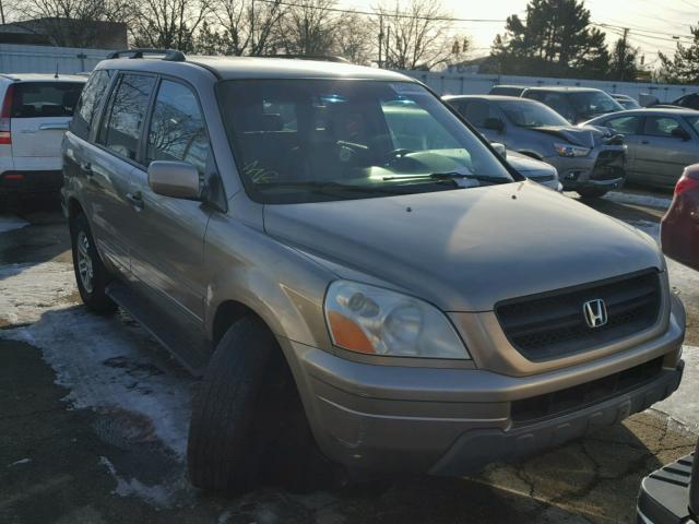 2HKYF18553H526672 - 2003 HONDA PILOT EXL TAN photo 1