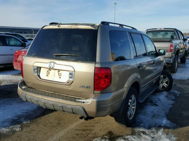 2HKYF18553H526672 - 2003 HONDA PILOT EXL TAN photo 4