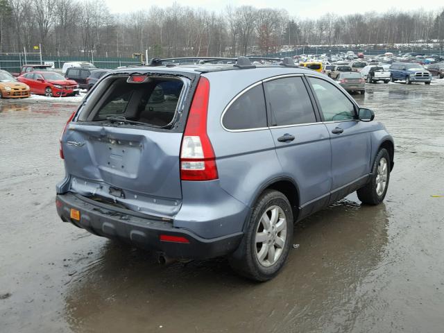 5J6RE48549L053855 - 2009 HONDA CR-V EX BLUE photo 4