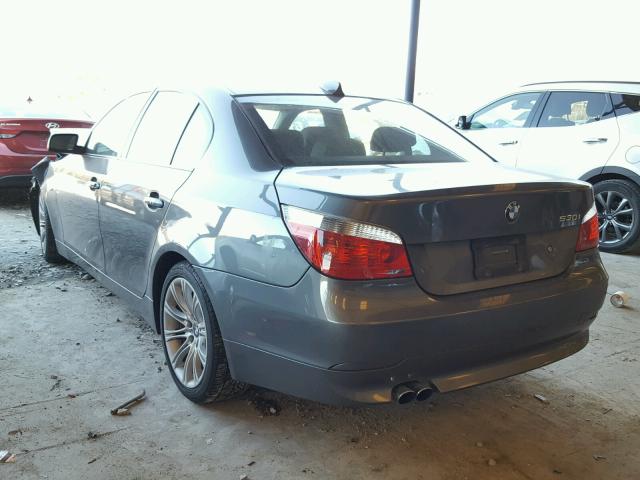 WBANE73537CM58578 - 2007 BMW 530 I CHARCOAL photo 3