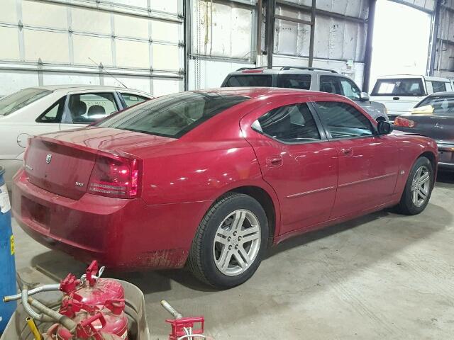 2B3KA43G96H179781 - 2006 DODGE CHARGER SE RED photo 4