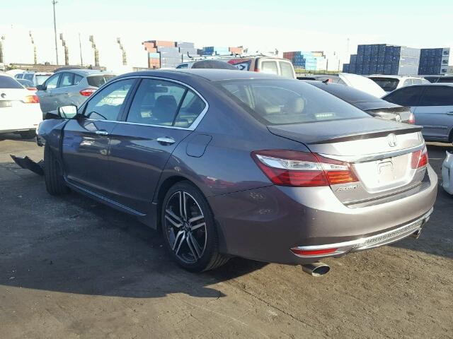 1HGCR2F57GA071977 - 2016 HONDA ACCORD SPO GRAY photo 3