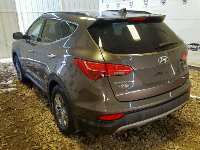 5XYZU3LB7EG139974 - 2014 HYUNDAI SANTA FE S GOLD photo 3