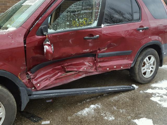 JHLRD78833C016391 - 2003 HONDA CR-V EX MAROON photo 9