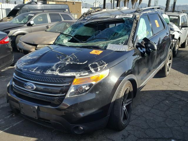 1FMHK7F8XCGA73869 - 2012 FORD EXPLORER L BLACK photo 2