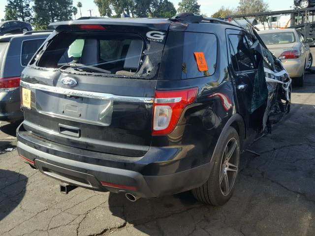 1FMHK7F8XCGA73869 - 2012 FORD EXPLORER L BLACK photo 4