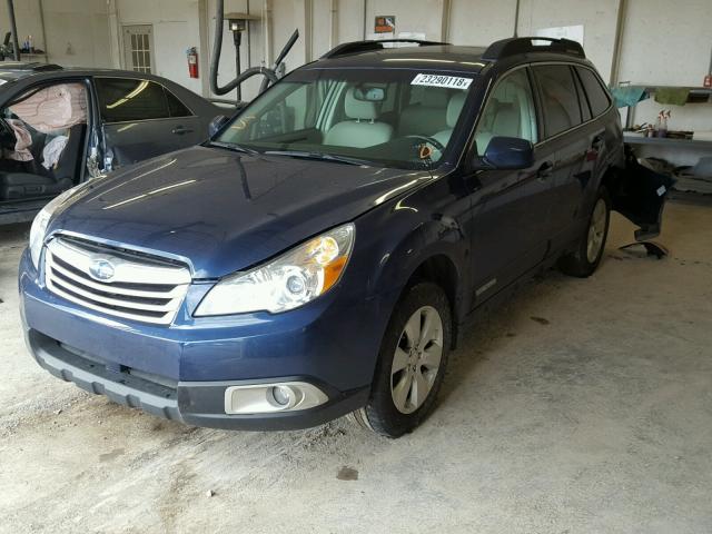 4S4BRCGC4B3444074 - 2011 SUBARU OUTBACK 2. BLUE photo 2