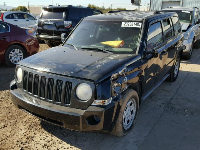 1J8FT28W97D358814 - 2007 JEEP PATRIOT SP BLACK photo 2