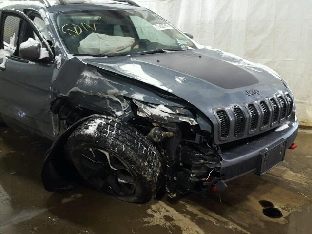 1C4PJMBS9FW682870 - 2015 JEEP CHEROKEE T GRAY photo 9