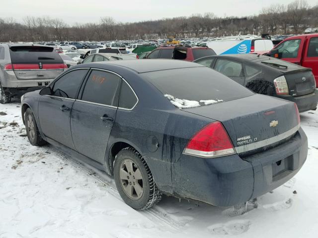 2G1WT57N691220124 - 2009 CHEVROLET IMPALA 1LT BLUE photo 3