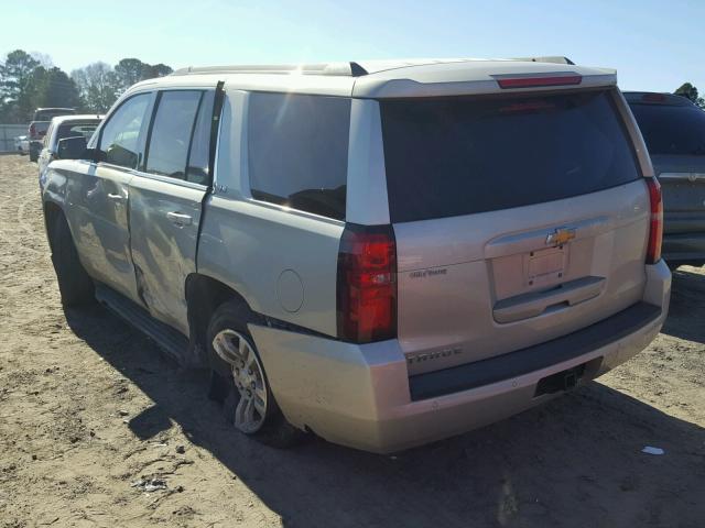 1GNSCAKC3FR127432 - 2015 CHEVROLET TAHOE C150 SILVER photo 3